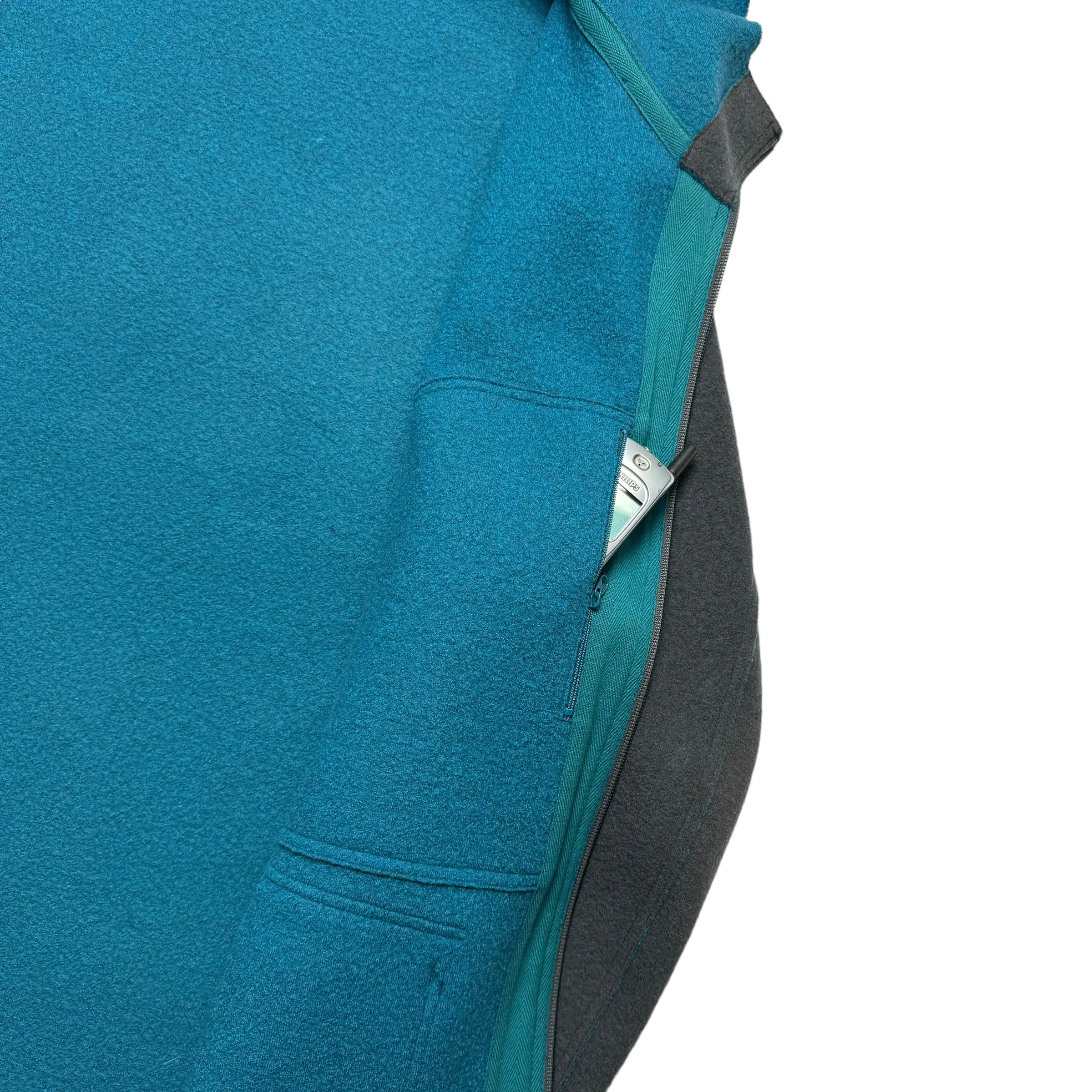 2004 Issey Miyake Wool Two-Tone Coat