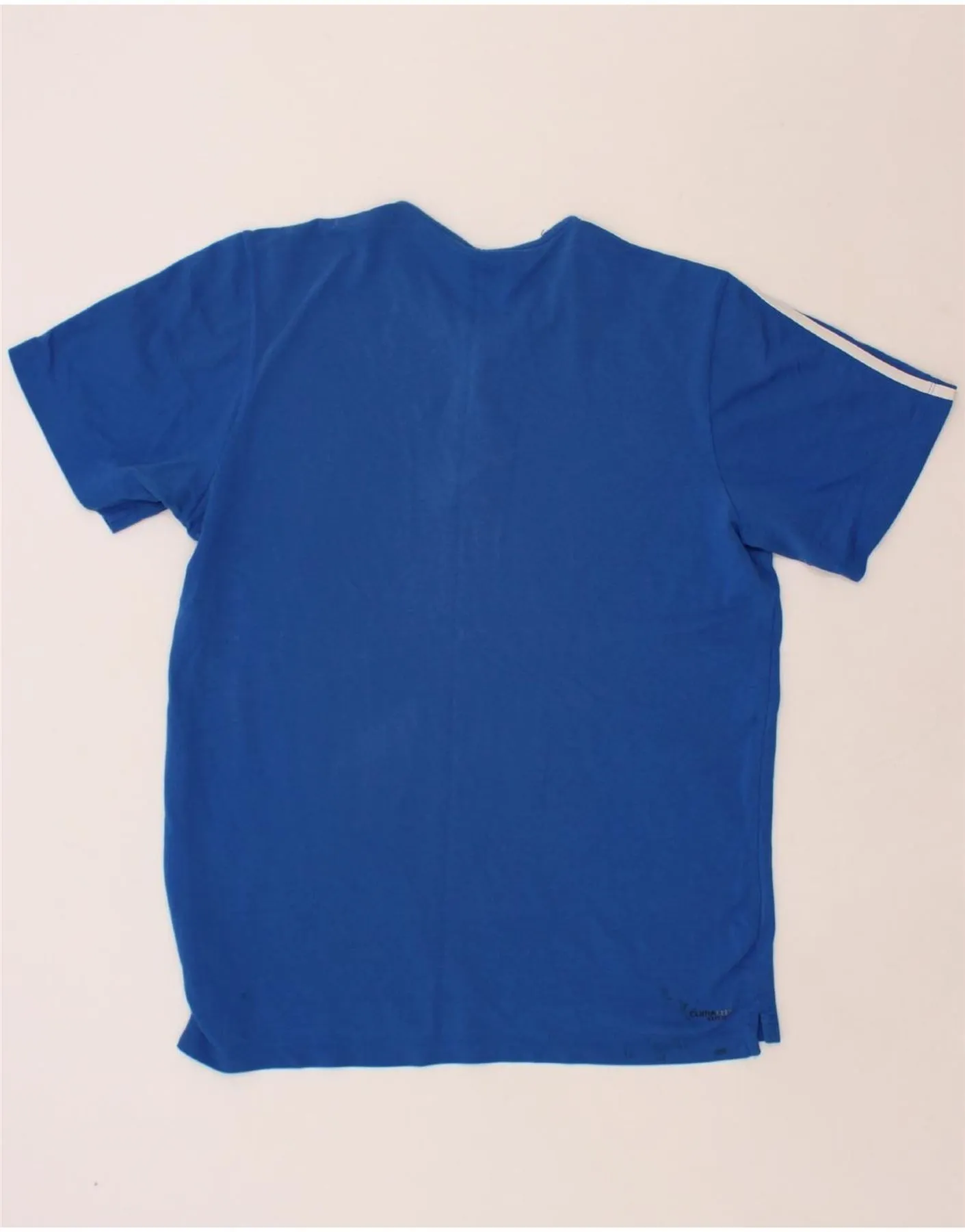 ADIDAS Mens Clima 365 T-Shirt Top Large Blue Cotton