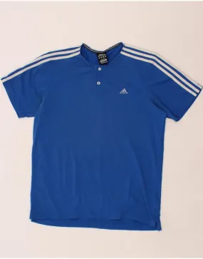 ADIDAS Mens Clima 365 T-Shirt Top Large Blue Cotton