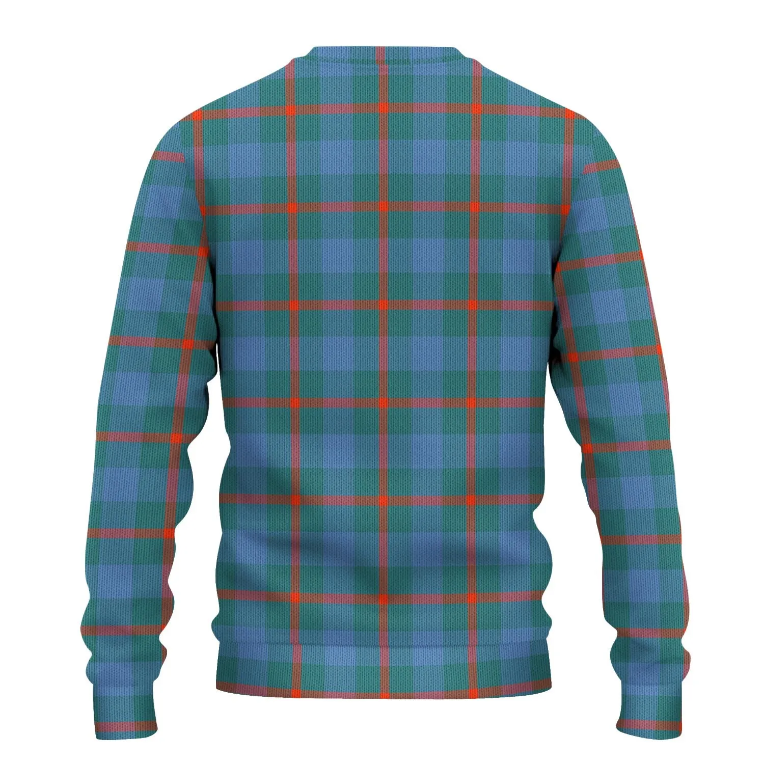 Agnew Ancient Tartan Ugly Sweater with Family Crest