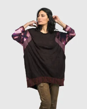 AT608P Anthea Tunic Top Plum