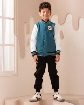 Baseball Jacket with sweatpants بيجاما اولادي بكباسين