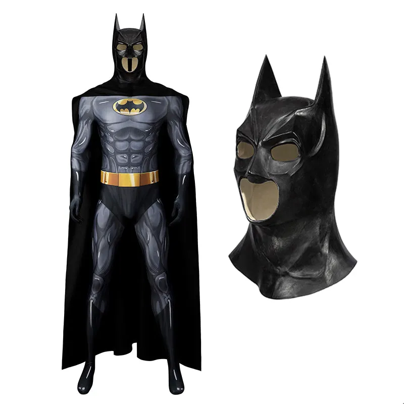 Batman The Animated Series Season 1 Cosplay Costume Batman Bodysuit Cape Mask