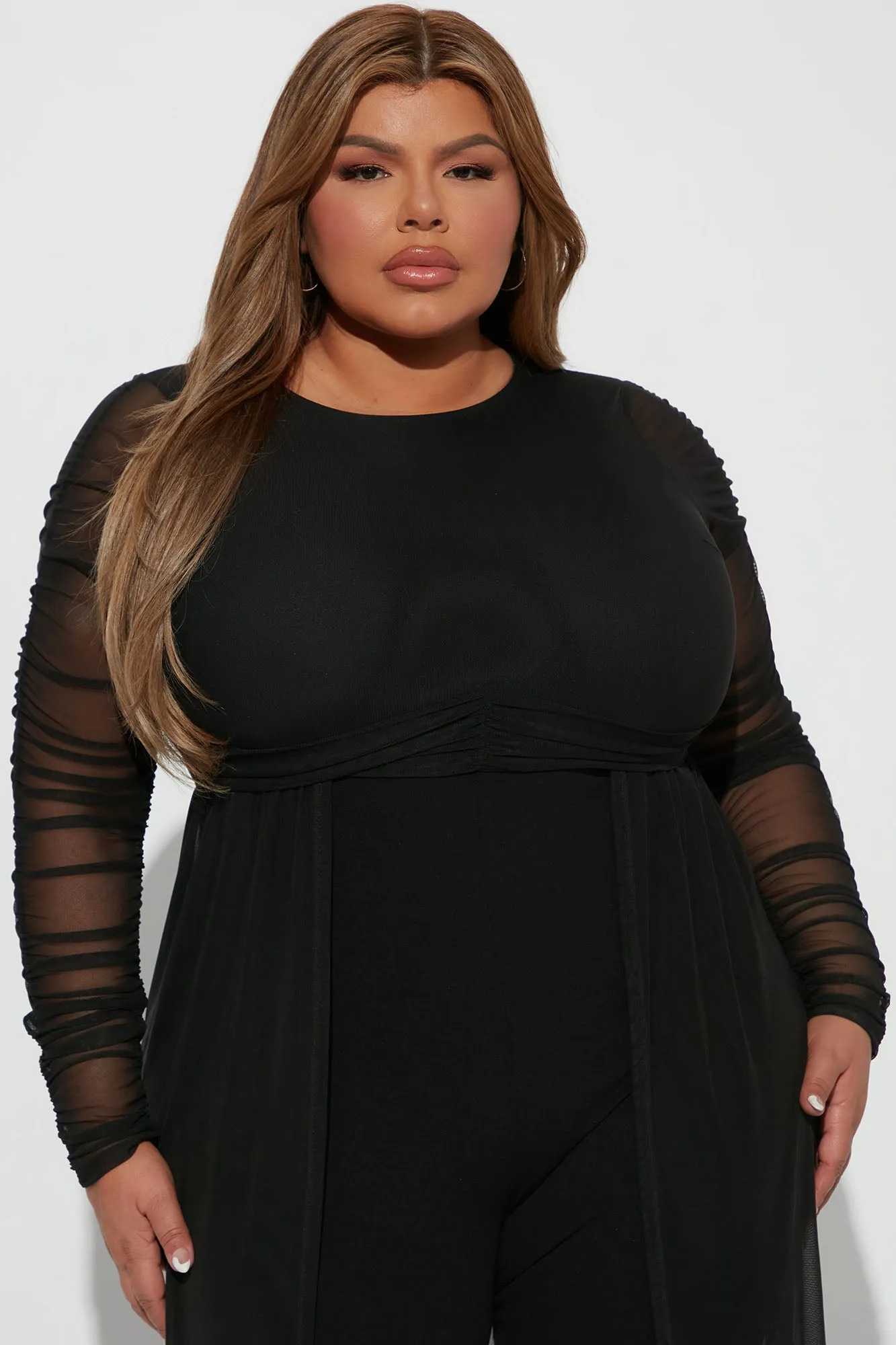 Better Make Sure Mesh Jumpsuit - Black