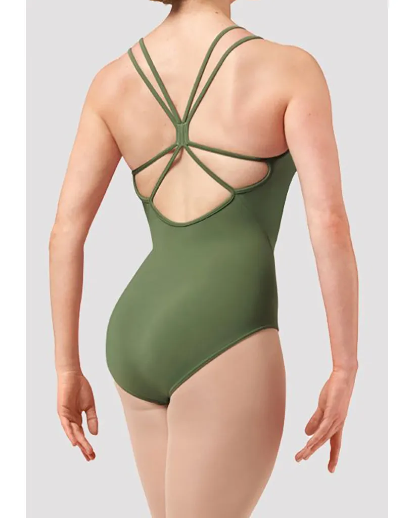 Bloch Willow Mesh Scoop Neck Lace Print Double Strap Camisole Leotard - TWL0257 Girls