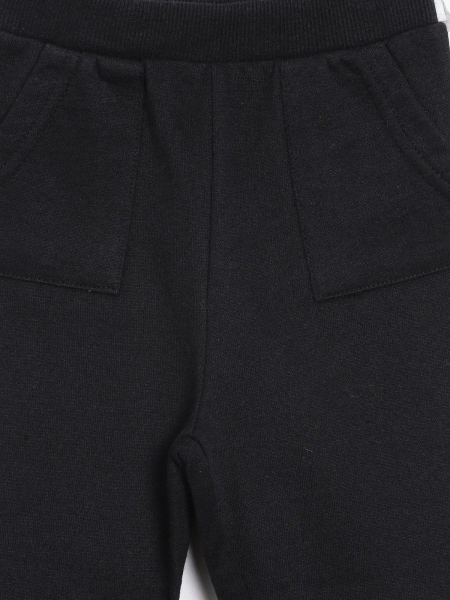Blue Flannel Christmas Jacket and Black Pants Set