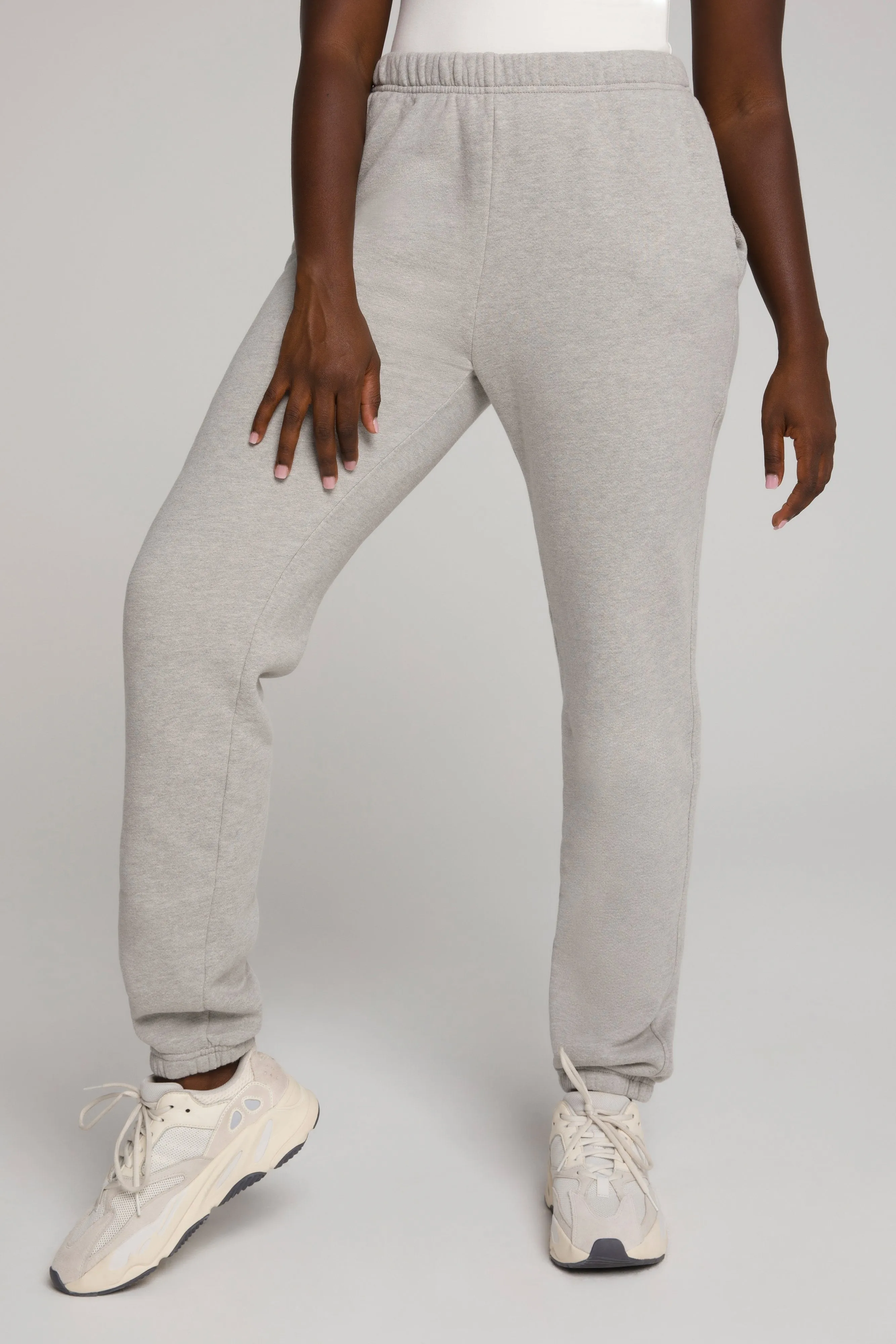 BOYFRIEND SWEATPANTS | HEATHER GREY001