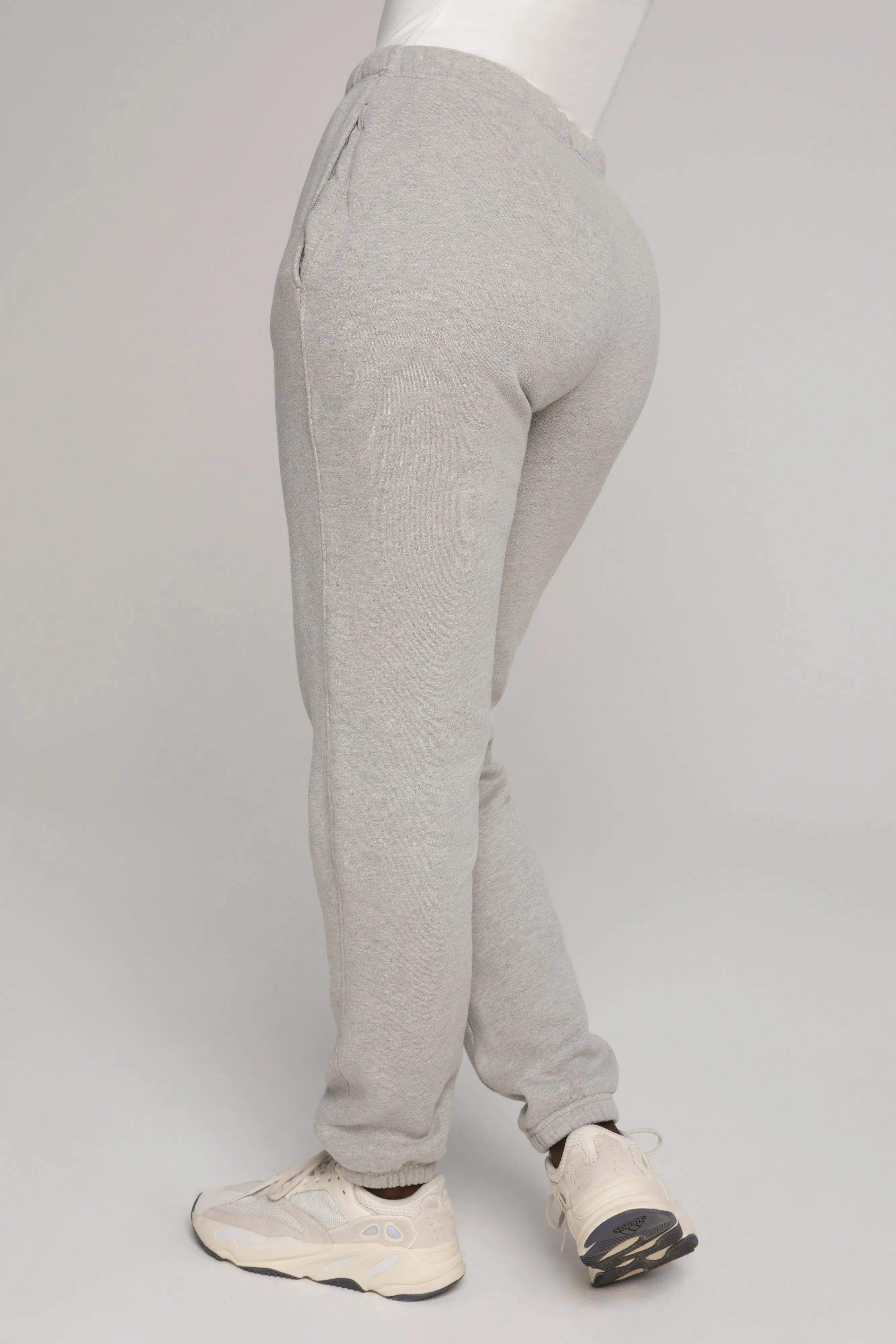 BOYFRIEND SWEATPANTS | HEATHER GREY001