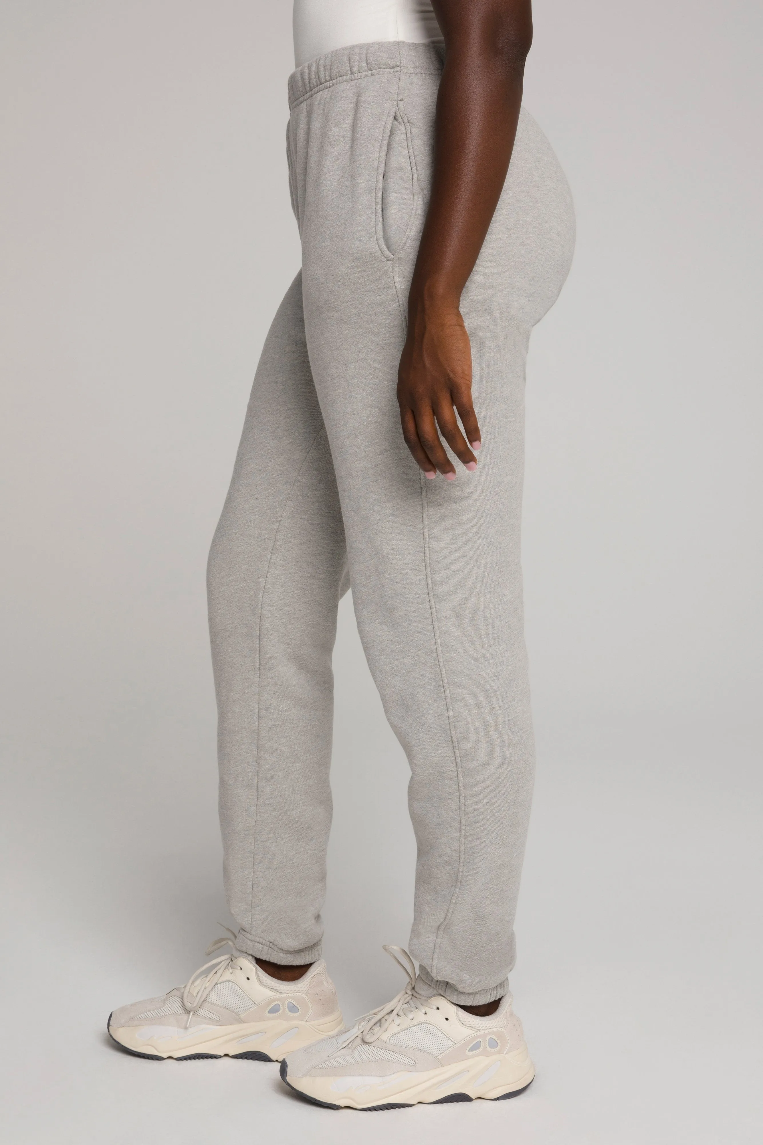 BOYFRIEND SWEATPANTS | HEATHER GREY001