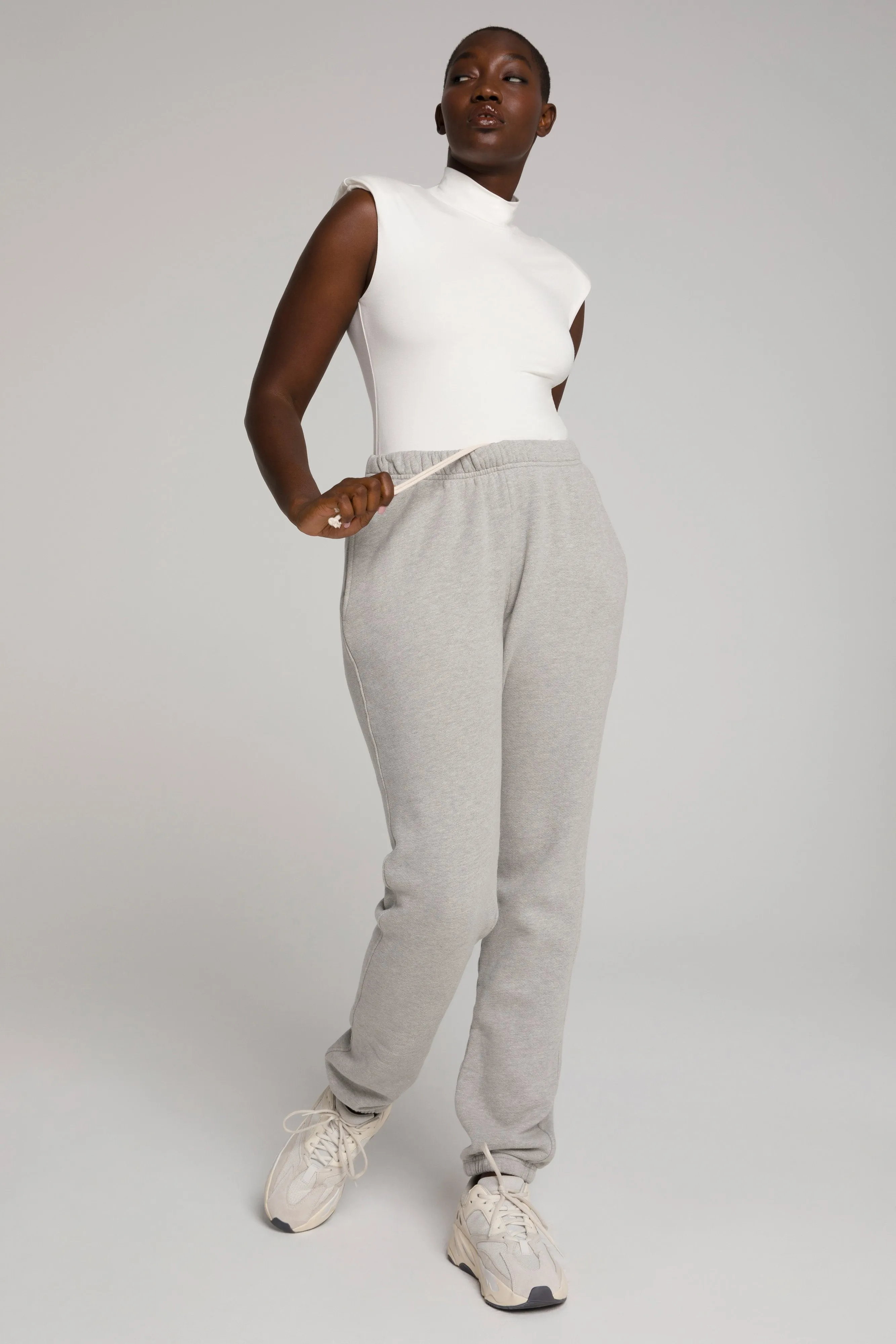 BOYFRIEND SWEATPANTS | HEATHER GREY001