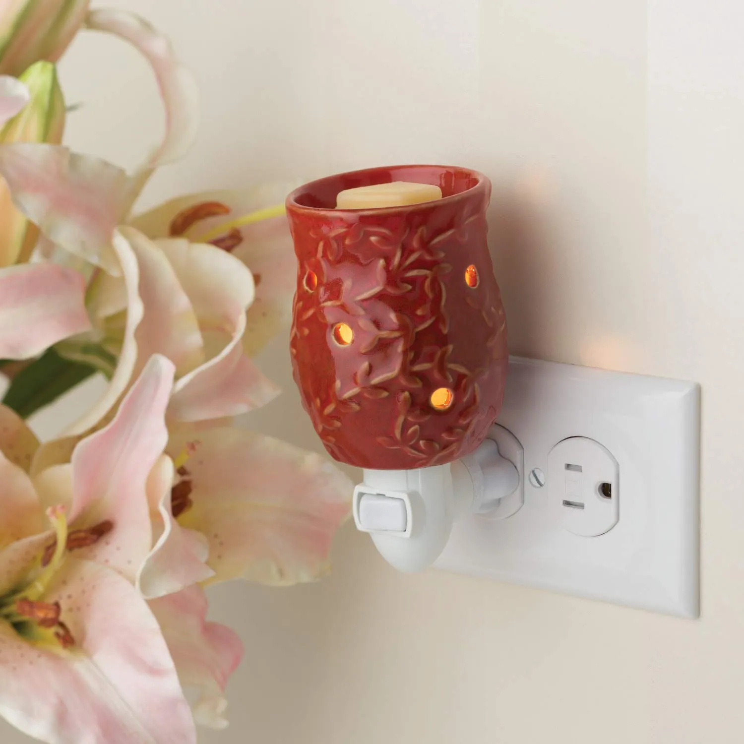 Candle Warmers Etc. Pluggable Fragrance Warmer, Cayenne