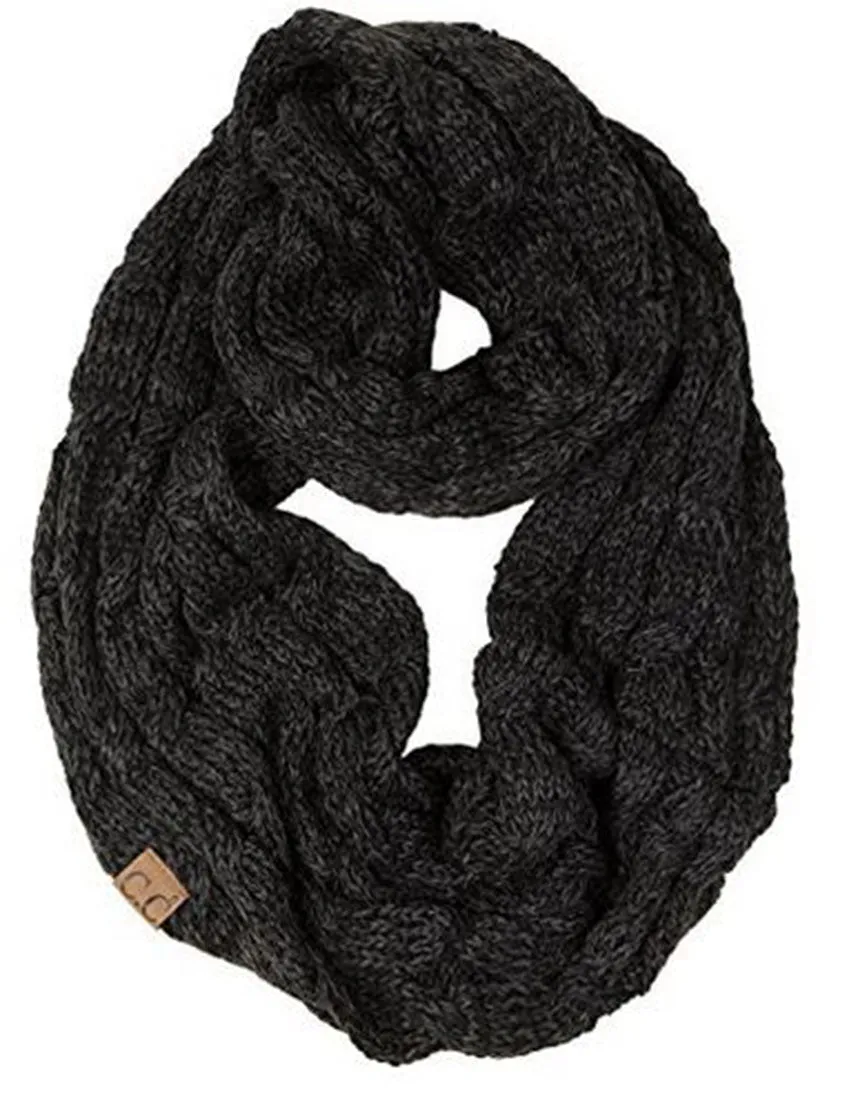 C.C. Warm Knit Infinity Loop Scarf