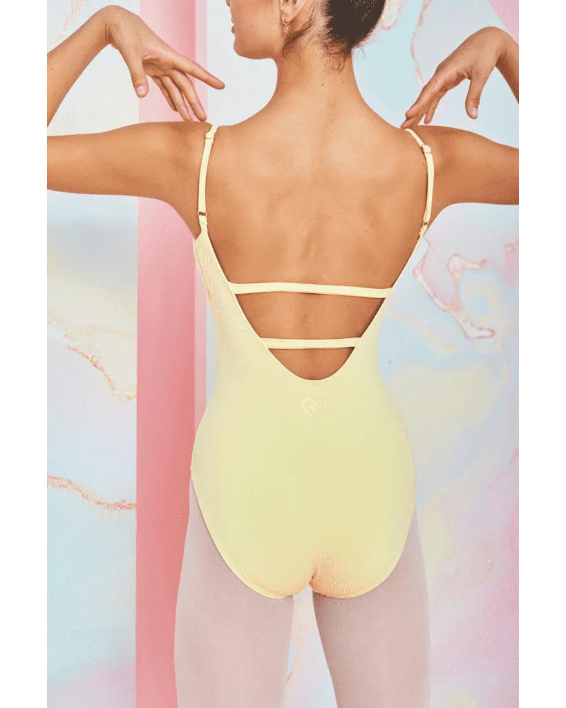 Claudia Dean World Odette Signature Collection Sweetheart Pinched Neckline Open Back Camisole Leotard - Womens
