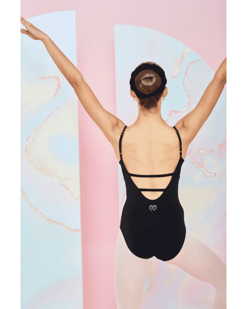 Claudia Dean World Odette Signature Collection Sweetheart Pinched Neckline Open Back Camisole Leotard - Womens