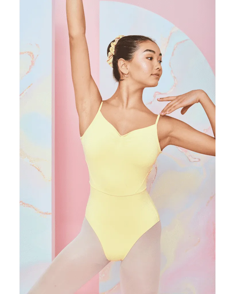 Claudia Dean World Odette Signature Collection Sweetheart Pinched Neckline Open Back Camisole Leotard - Womens