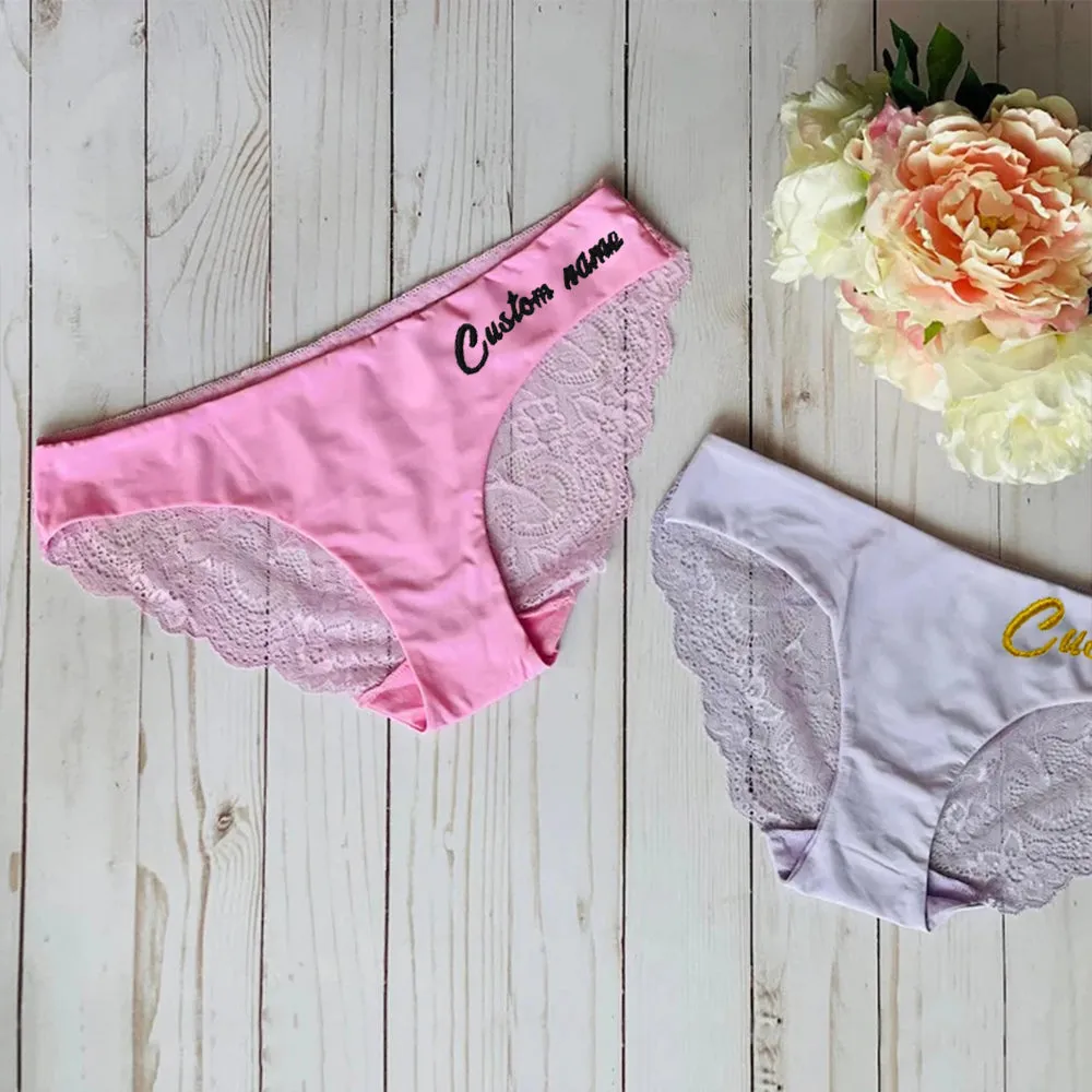 Culotte personnalisée en dentelle sans couture - Wapa