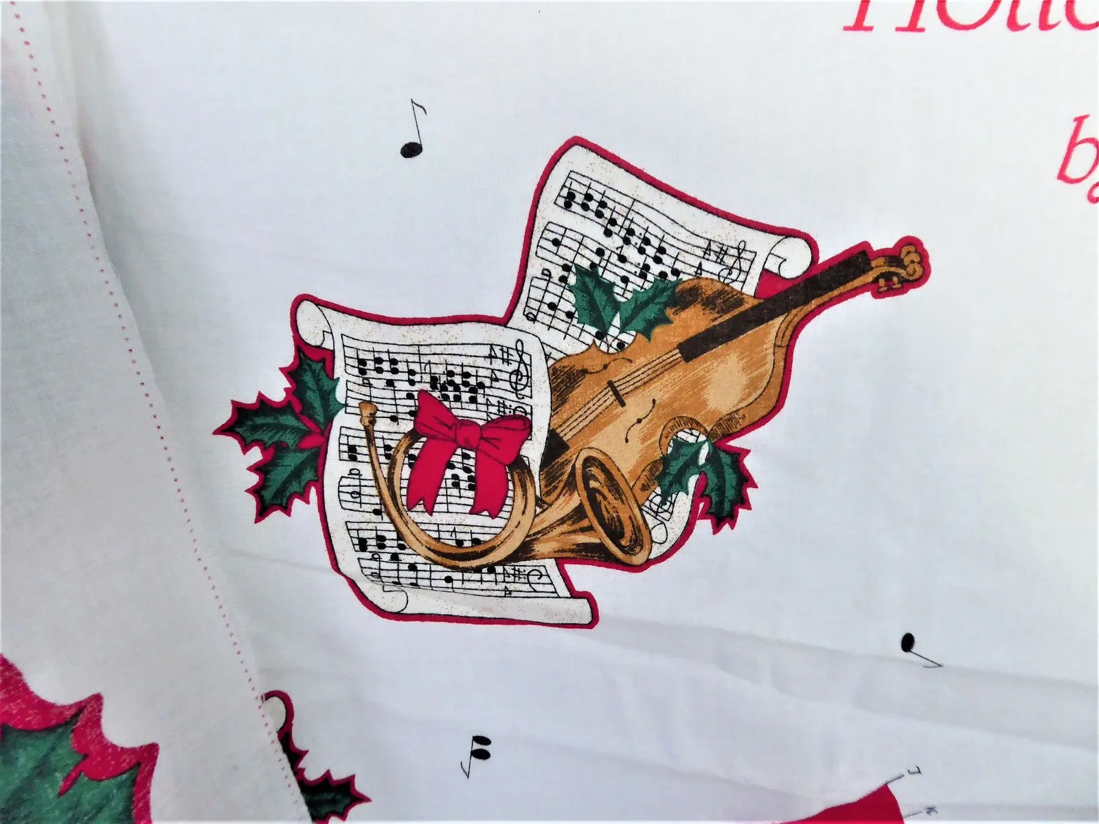 Cut And Sew Christmas Vest Panel Holiday Harmony Music Fabric Traditions 1 Panel
