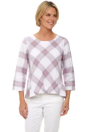 Girl Gone Plaid Linen Pullover