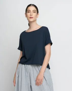 Hi-Lo Dropped Back Seam T