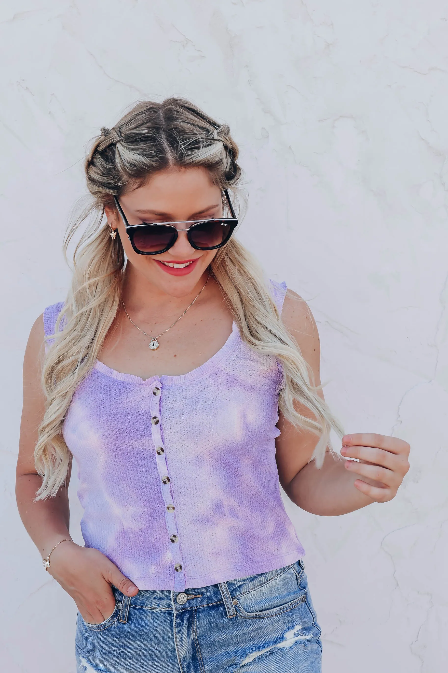Hippie-Dippie Tank Top - Purple