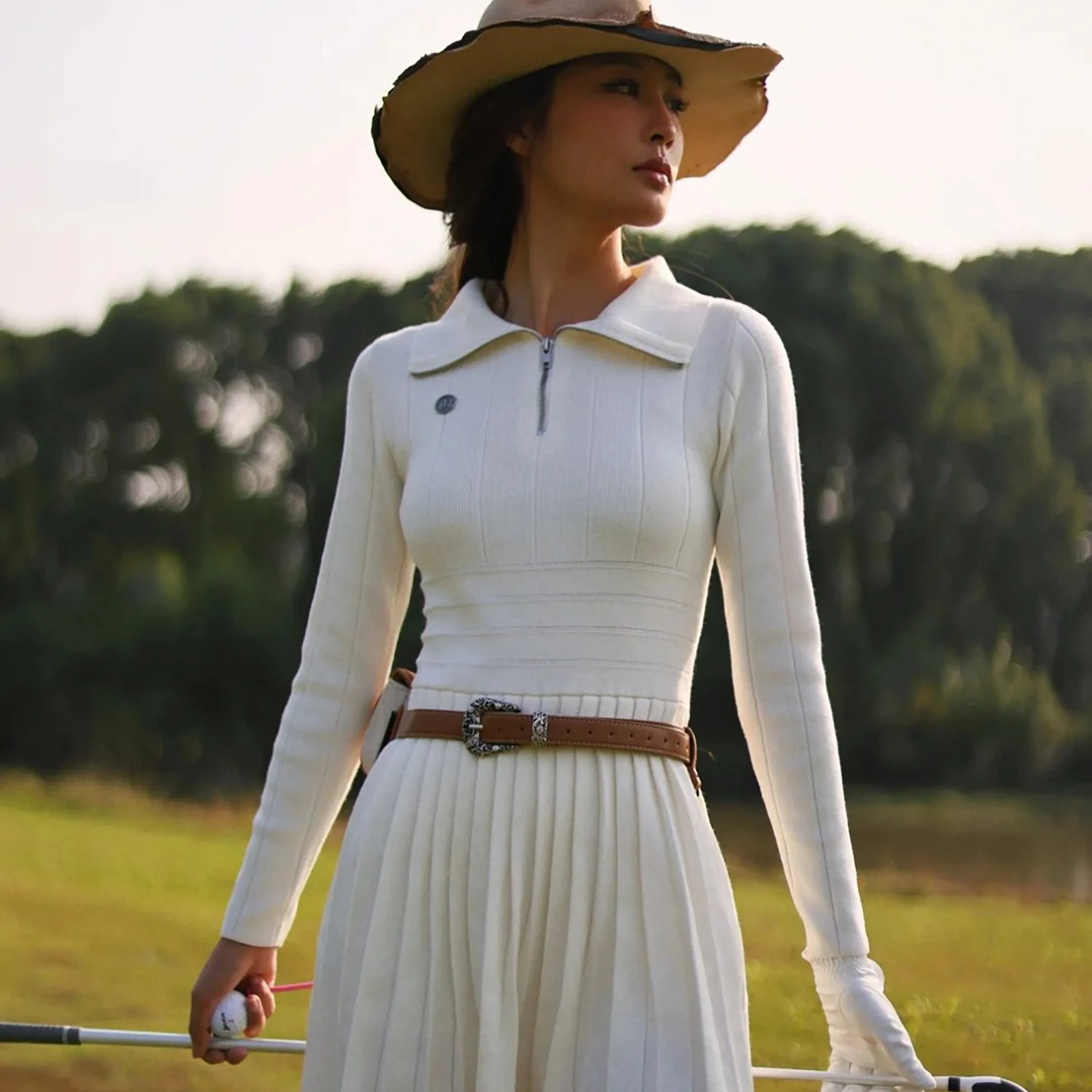 Loveland Knitted Dress- White