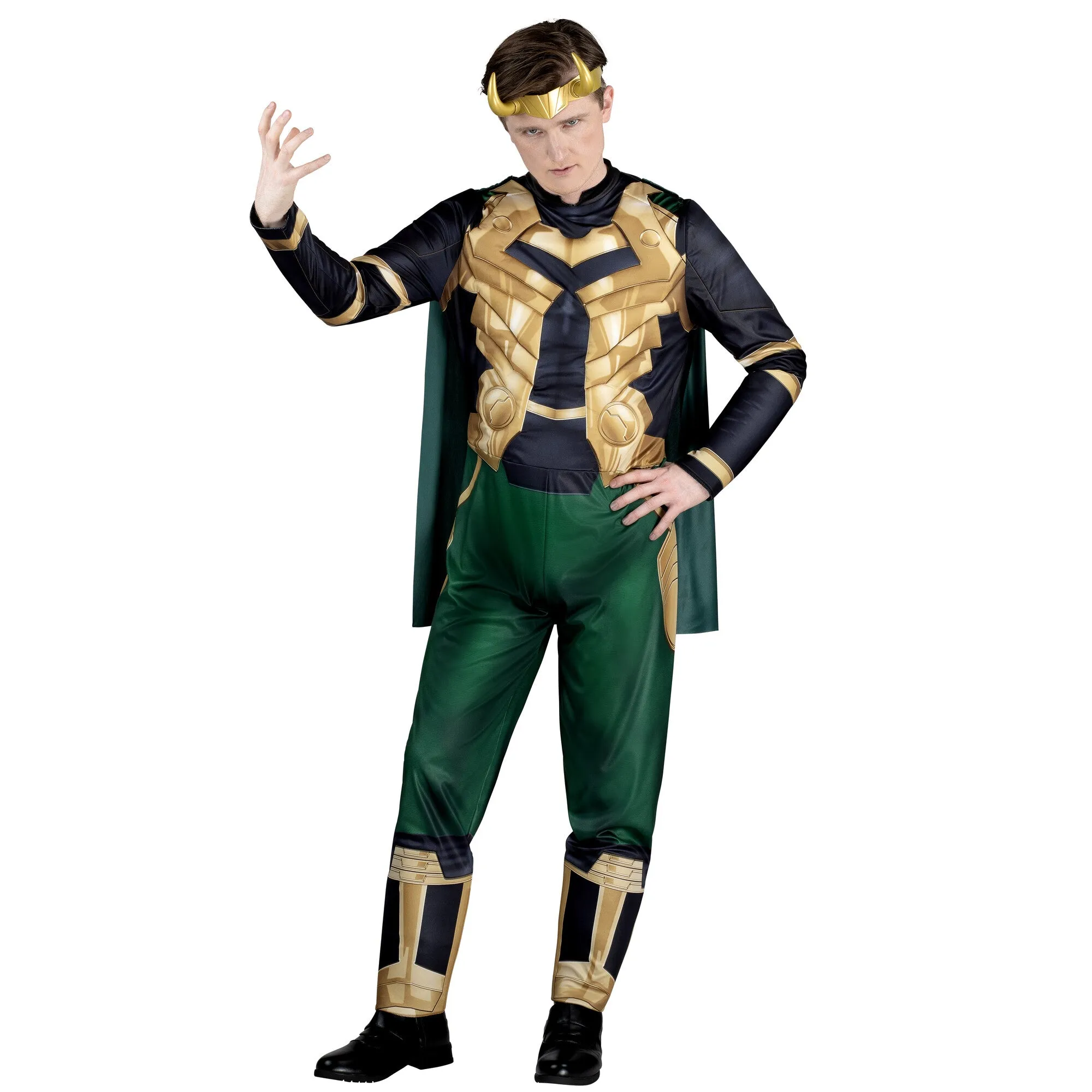 Marvel Loki Qualux Costume for Adults, Jumpsuit and Cape