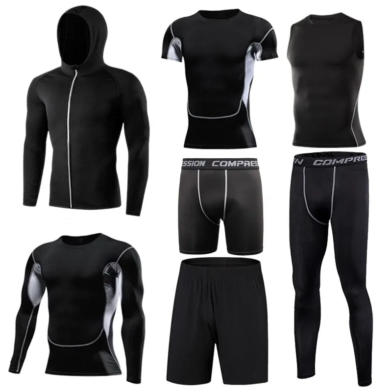 Men's Gym Training Fitness Sportswear Athletic Physical Workout Sweatpants Suit Running Jogging Sport Clothing Tracksuit Dry Fit