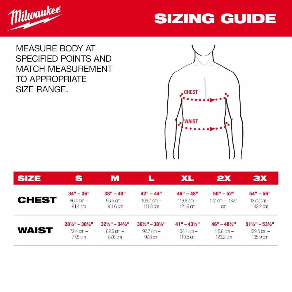 Milwaukee M300B-20 M12 Heated Black Axis Vest Only