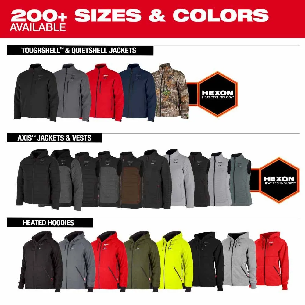 Milwaukee M300B-20 M12 Heated Black Axis Vest Only