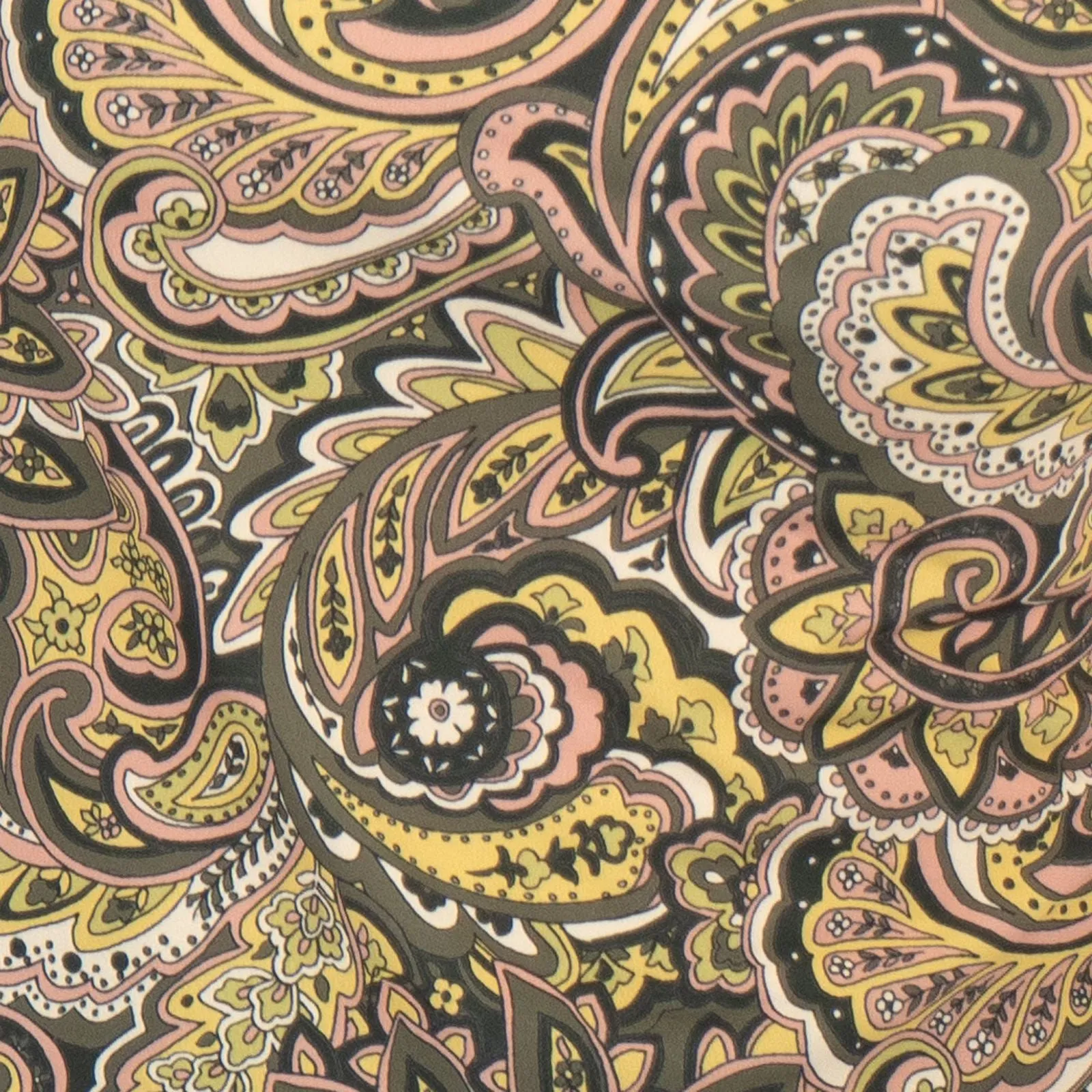 Oasis Green Paisley Print V-Neck Short Sleeve Tops