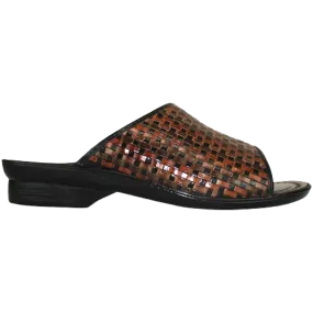 OPELA Rodrigo Chocolate Push-In Leather Sandal