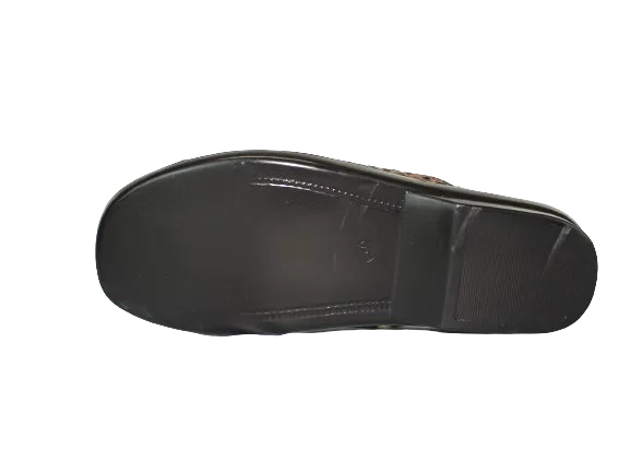 OPELA Rodrigo Chocolate Push-In Leather Sandal