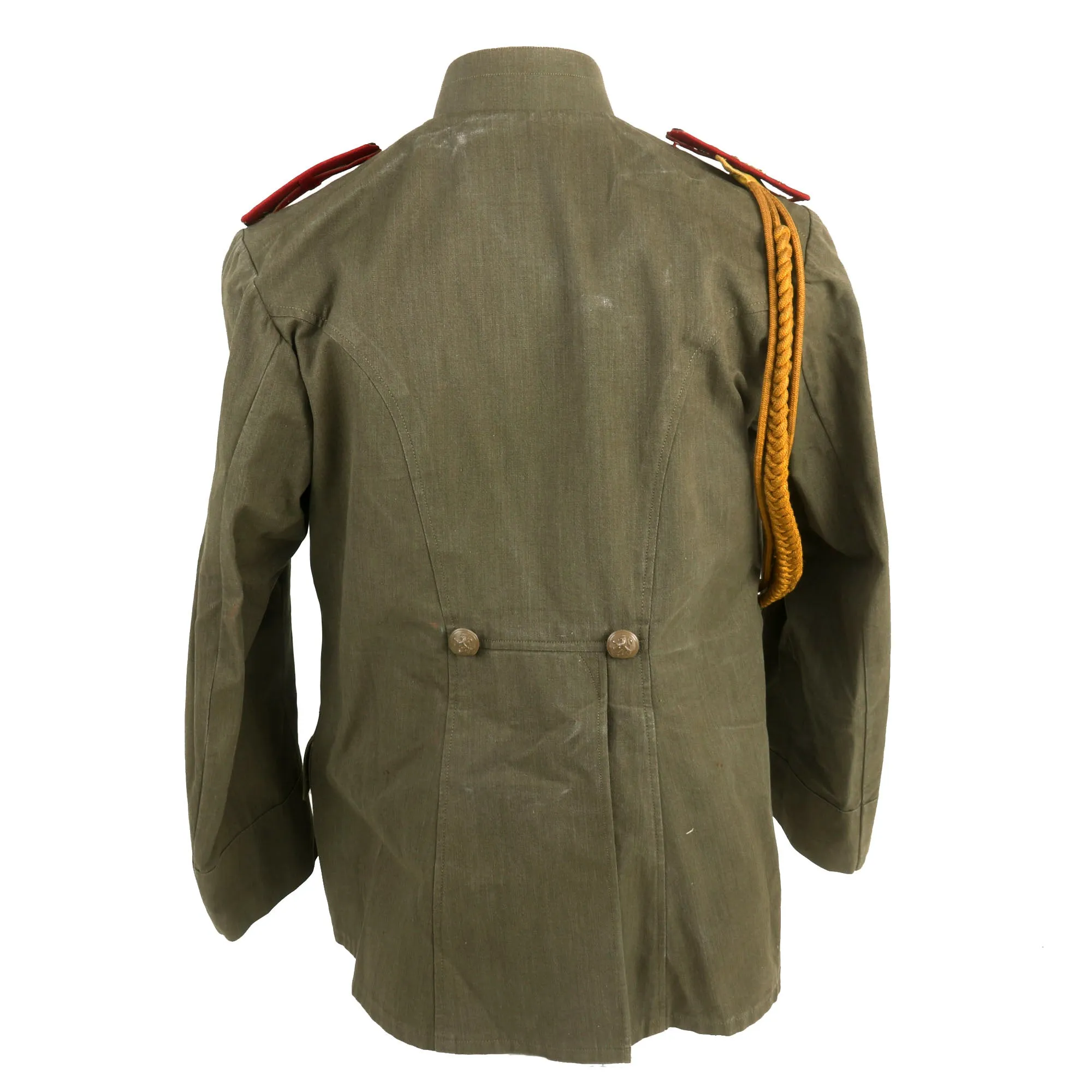 Original Bulgarian WWII Era Infantry Major-General Service Uniform Jacket With Museum Sign - Formerly Part of the A.A.F. Tank Museum