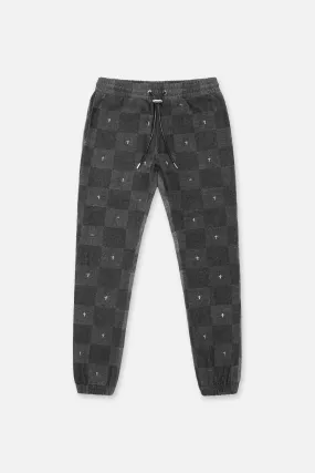 OWEN SWEATPANT | GREY CROSS CHECKER