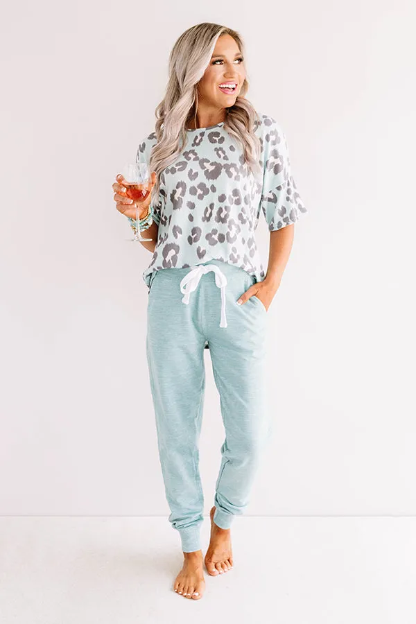 Play It Cozy Midrise Joggers in Limpet Shell