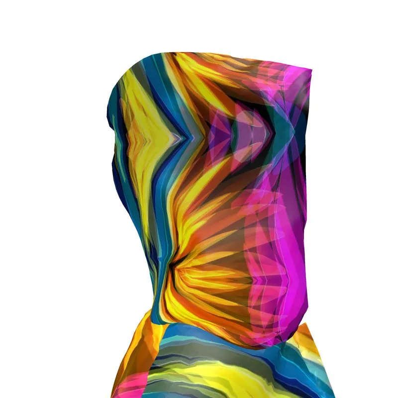 "Glass Butterfly" Women's Breathable Hooded Rain Jacket