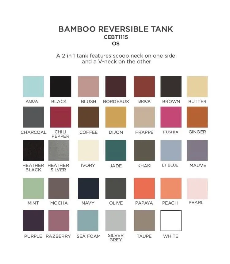 REVERSIBLE MINT BAMBOO CAMISOLE