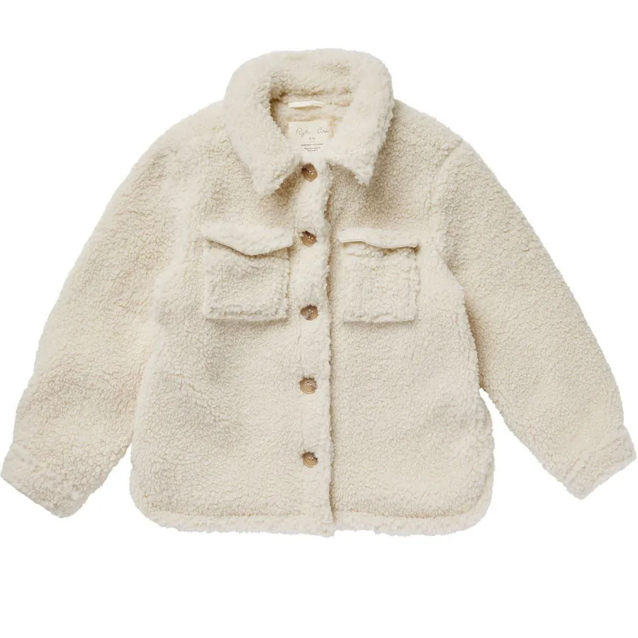 Shearling Chore Coat - Natural