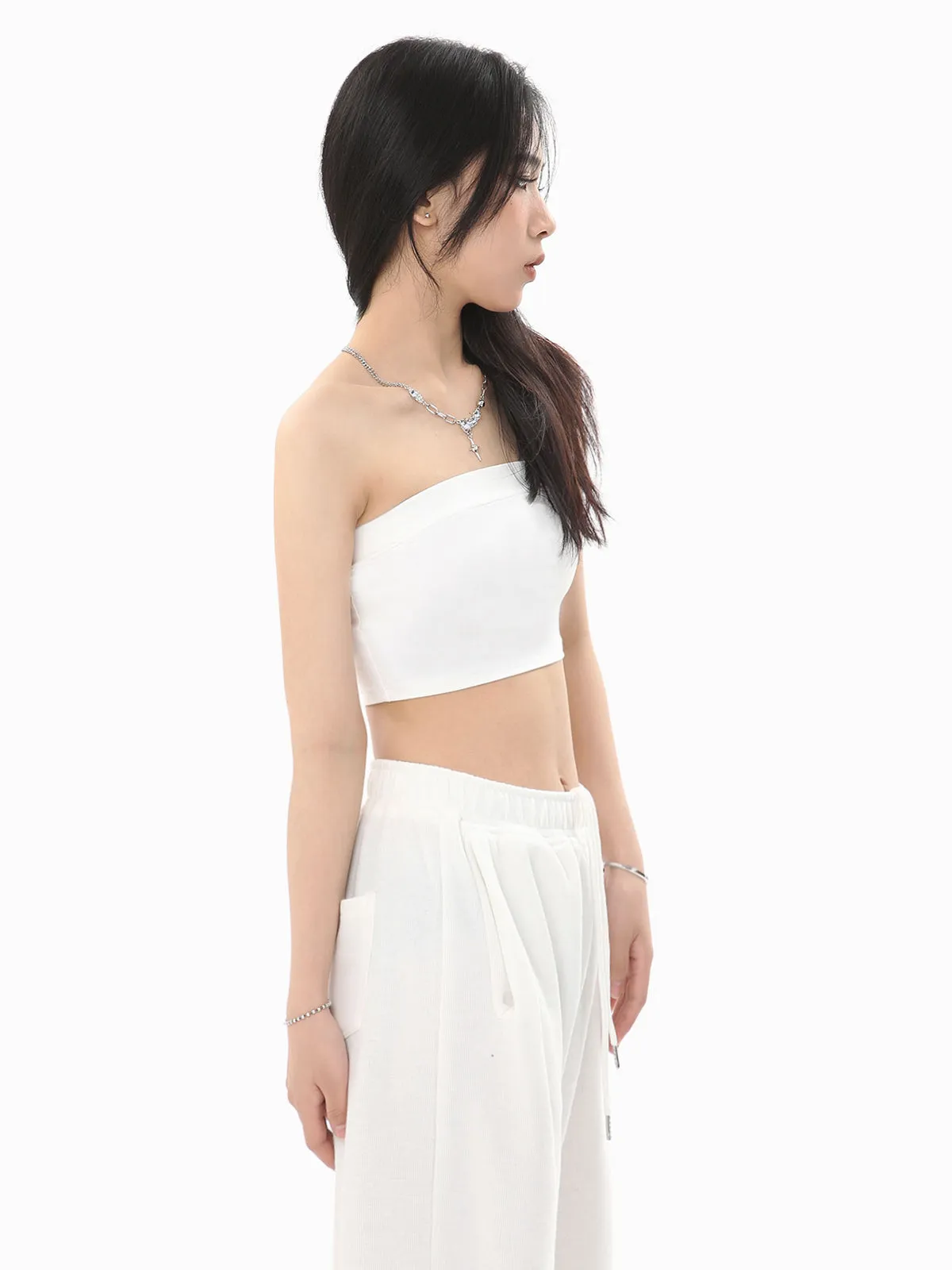Solid Color Crop Tube Top