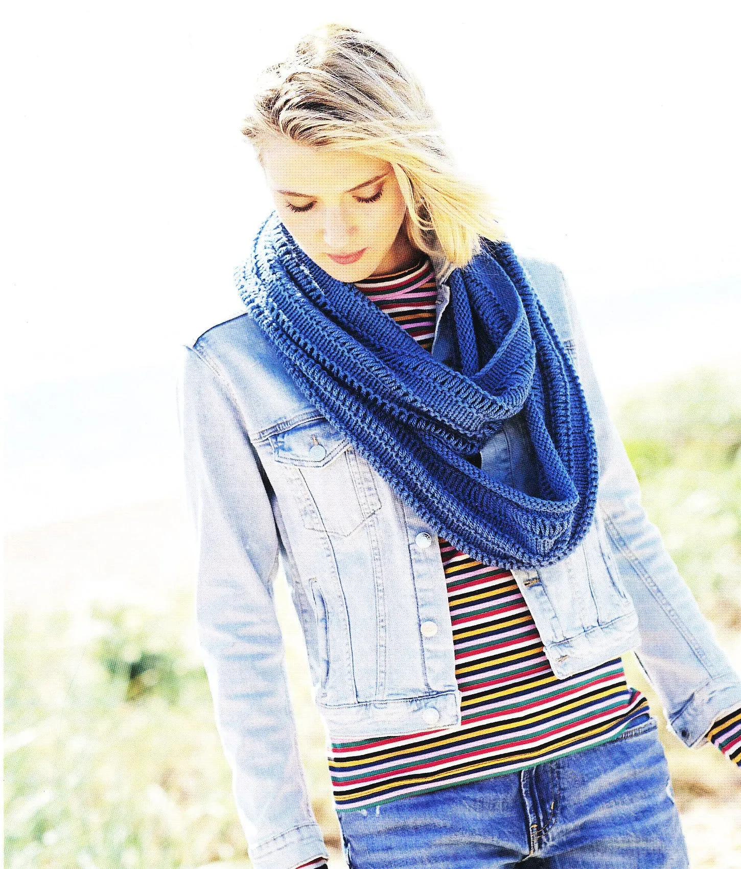 UKHKA 205 Aran Knitting Pattern - Ladies Hats & Scarves